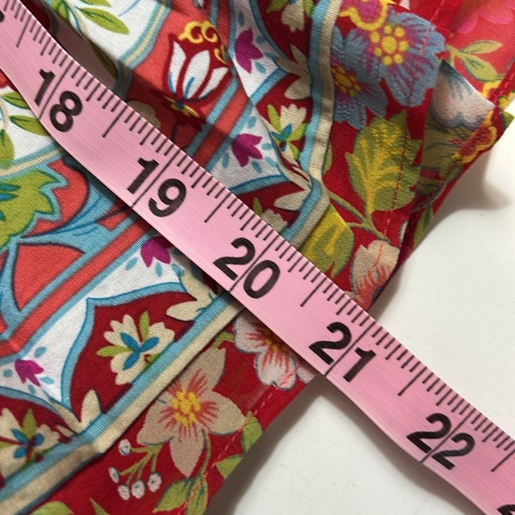 JONES WEAR JEANS PLEATED FLORAL PAISLEY PRINT COTTON MINI SKIRT SIZE 8 - Picture 9 of 11